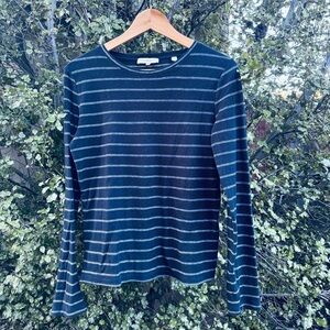 Vince Striped Long Sleeve Top